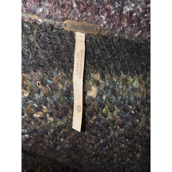 Free People Starlight Shadow Poncho/Cardigan sweater -multicolor - size XS - Picture 7 of 12